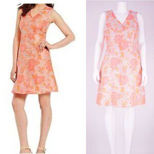 NWT Antonio Melani Emerson Dress- Hot Coral/ Azalea